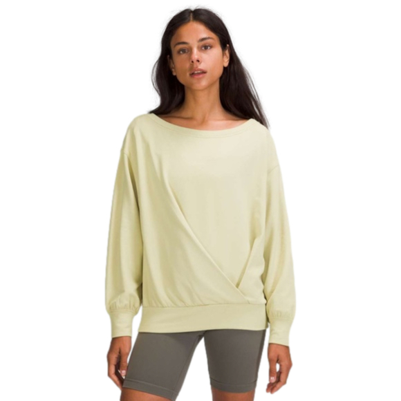 lululemon athletica Tops - Lululemon Pleated Modal Fleece Pullover Women’s Size